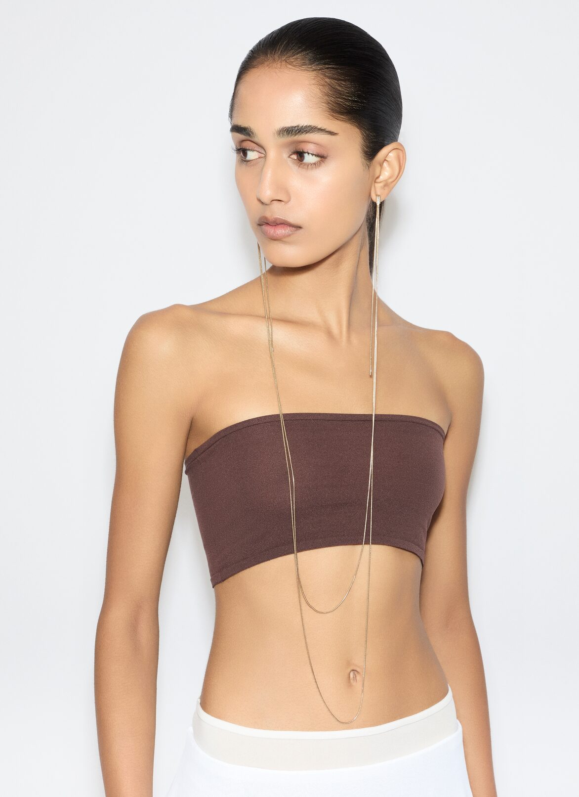 EARRINGS NECKLACE ALAÏA GOLD EARRINGS NECKLACE